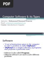 Computer Software Notes | PDF | Operating System | Computer Program