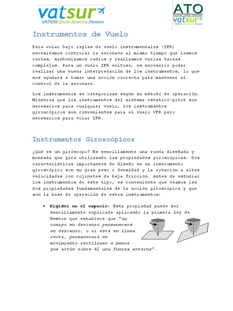 Instrument Os | PDF | Gyroscope | Instrument Flight Rules