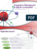 Energetica Hidrogenului Si Pile de Combustibil - Course 1