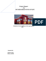 KFC Consumer Behavior Project Report