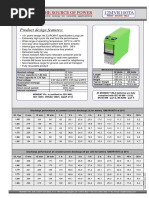 Product Design Features:: 12MVR100TA