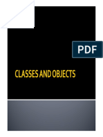 Classes and Objects