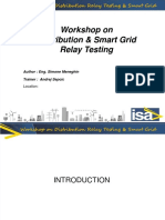 Workshop on Distribution Relay Testing and Smart Grid Evolution