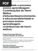 Afetividade e Processo Ensino-Aprendizagem_ Contribuições de Henri Wallon - Ψψψ.psibr