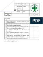 Daftar Tilik Pengukuran Nadi