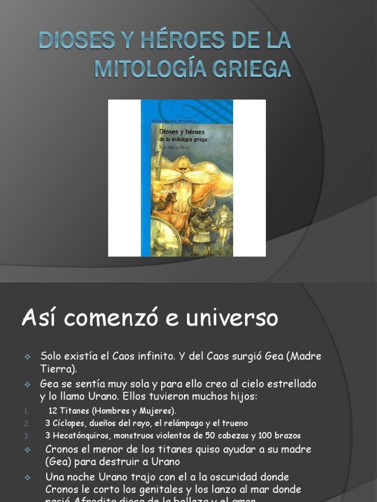 Dioses y héroes de la mitología griega | PDF