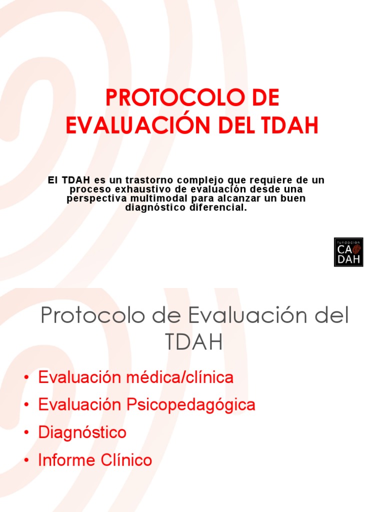 Protocolo de Evaluación del TDAH | PDF | Attention Deficit ...