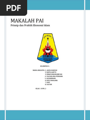 Makalah Pai Prinsip Dan Praktik Ekonomi Islam