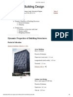 Dynamics in Building Design: Dynamic Properties of Building Structures