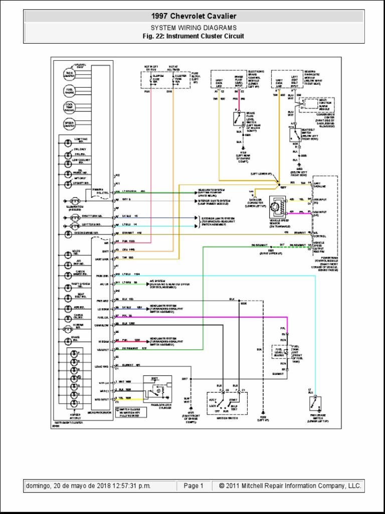 1997 Chevrolet Cavalier 1997 Chevrolet Cavalier: System Wiring Diagrams