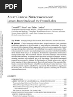 Download Prof Lucci_ ADULT CLINICAL NEUROPSYCHOLOGY_ Lessons From Studies of the Frontal Lobes by silviussina SN37987776 doc pdf
