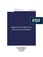 International Applicant Guideline - Fall 2018