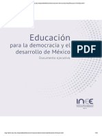 INEE Educación para la democracia y el desarrollo de México