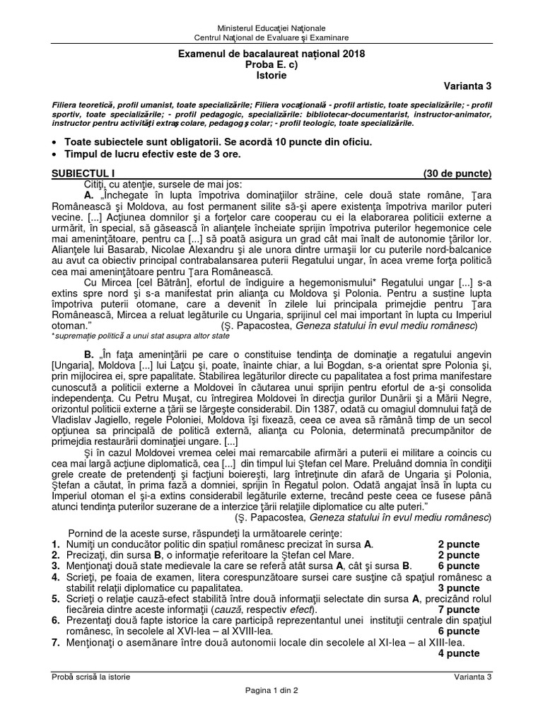 Subiecte Bac Olimpici Mate+isto | PDF