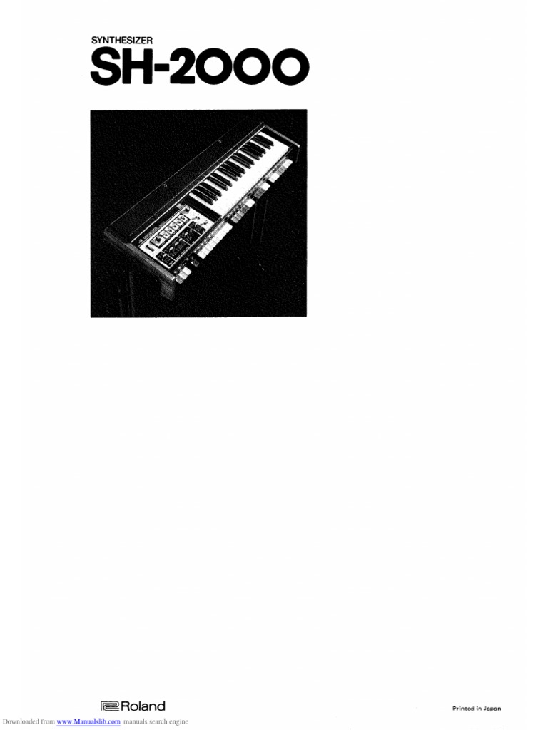 Roland SH2000 | PDF