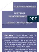  Sisteme Electrochimice. Legile Faraday