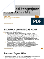 Sosialisasi Pengerjaan Tugas Akhir (TA)