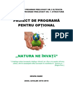 Natura Ne Invata - optional gradinita -