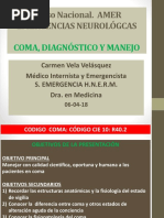 Coma Neurológico Diagnóstico y Manejo