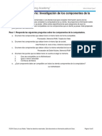 Práctica de Laboratorio Investigación de Los Componentes de La Computadora PDF