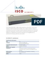 Especificaciones Tecnicas WS-c2960 CISCO