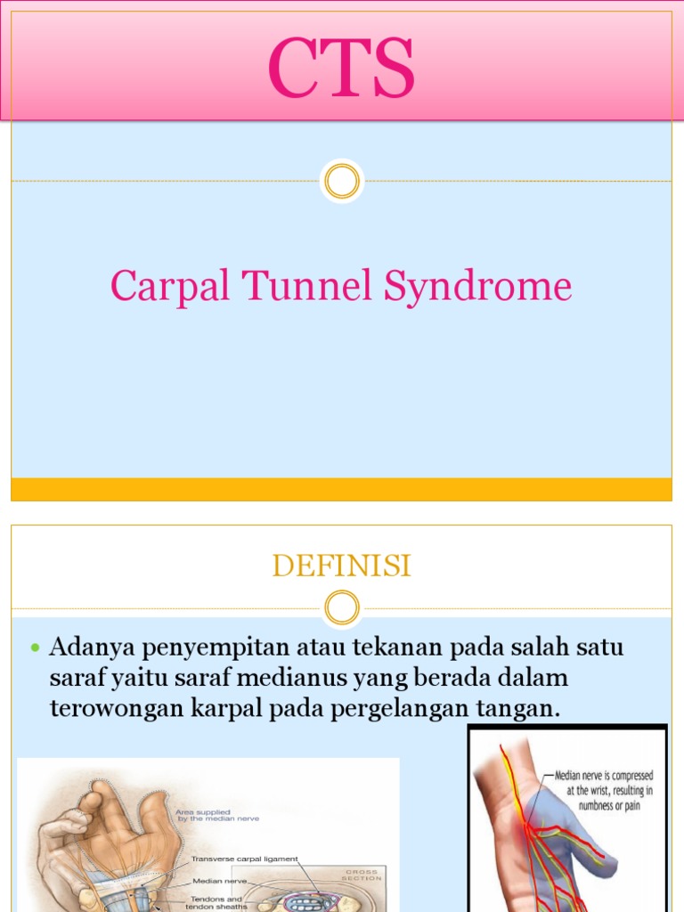 Penyuluhan CTS (Carpal Tunnel Syndrom) | PDF