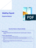 Webpay Payroll: Expense Module