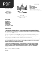 Letter from Sen. Pam Jochum to Auditor Mary Mosiman