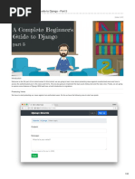 A Complete Beginners Guide To Django - Part 5