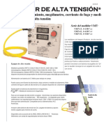 Medidor de Aislamiento, Megóhmetro, Corriente de Fuga y Medi-De Resistencia en Alta Tensión