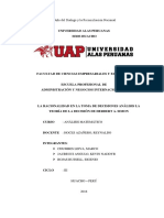 La Racionalidad en La Toma de Decisiones Analisis La Teoria de La Decision de Herbert A