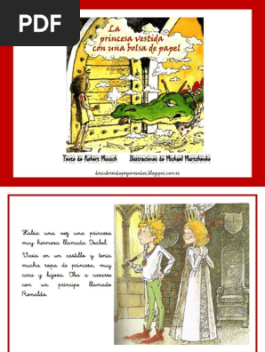 La Princesa Vestida Con Una Bolsa de Papel PDF Continuar Ocio 