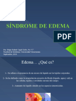 Fisiopatología - Síndrome de Edema