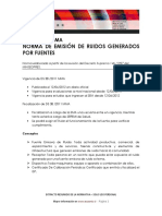 Norma de Emisión de Ruidos Generados Por Fuentes: DS 38 /2011 MMA