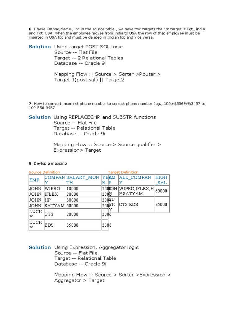Oracle 9i ETL Mapping Solutions Guide | PDF | Relational Database ...