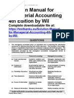 Solution Manual For Managerial Accounting 4th Edition by Wild