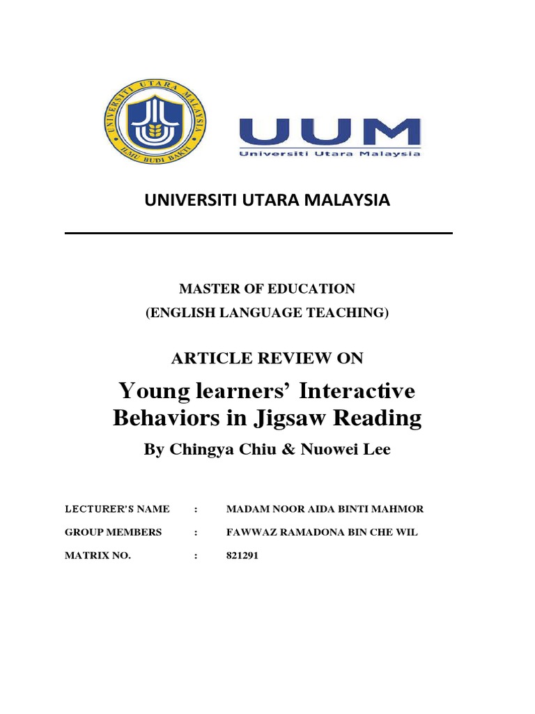 SHORT ARTICLE REVIEW EXAMPLE PDF visual data 8