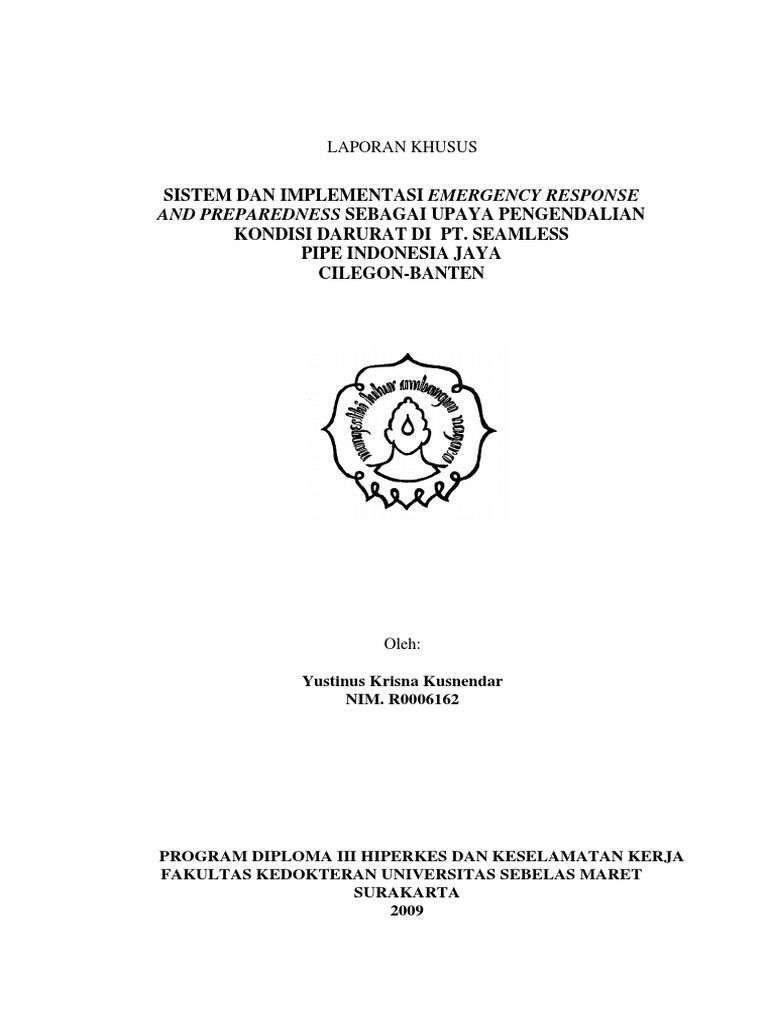 Emergency Respon Plan PDF | PDF