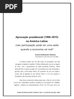 aprovação presicencial