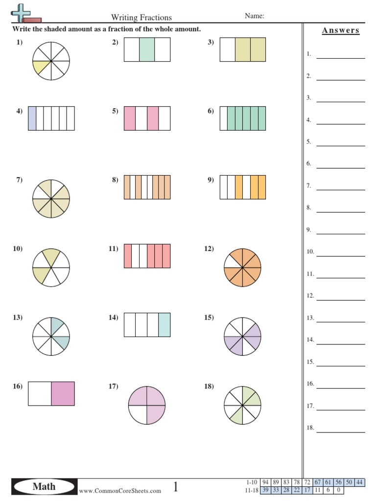 Fraction Shapes25  Teaching Mathematics