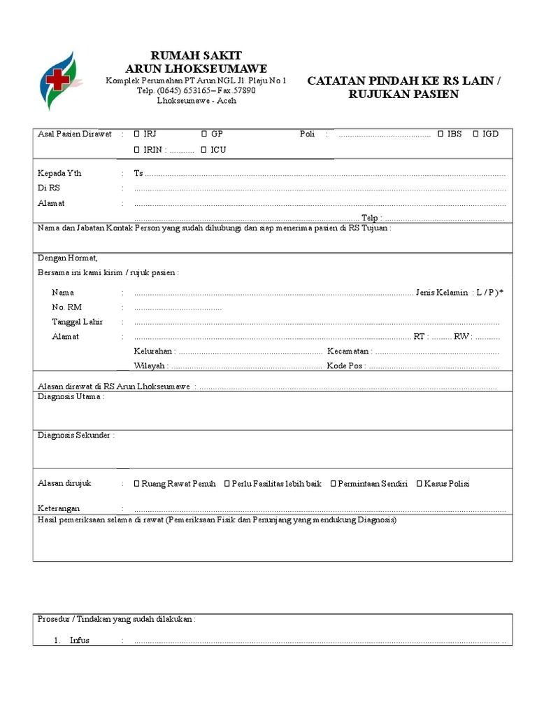 Form Rujuk | PDF