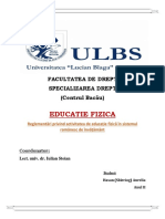 Referat Educatie Fizica