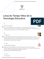 Linea de Tiempo Hitos de La Tecnologia Educativa