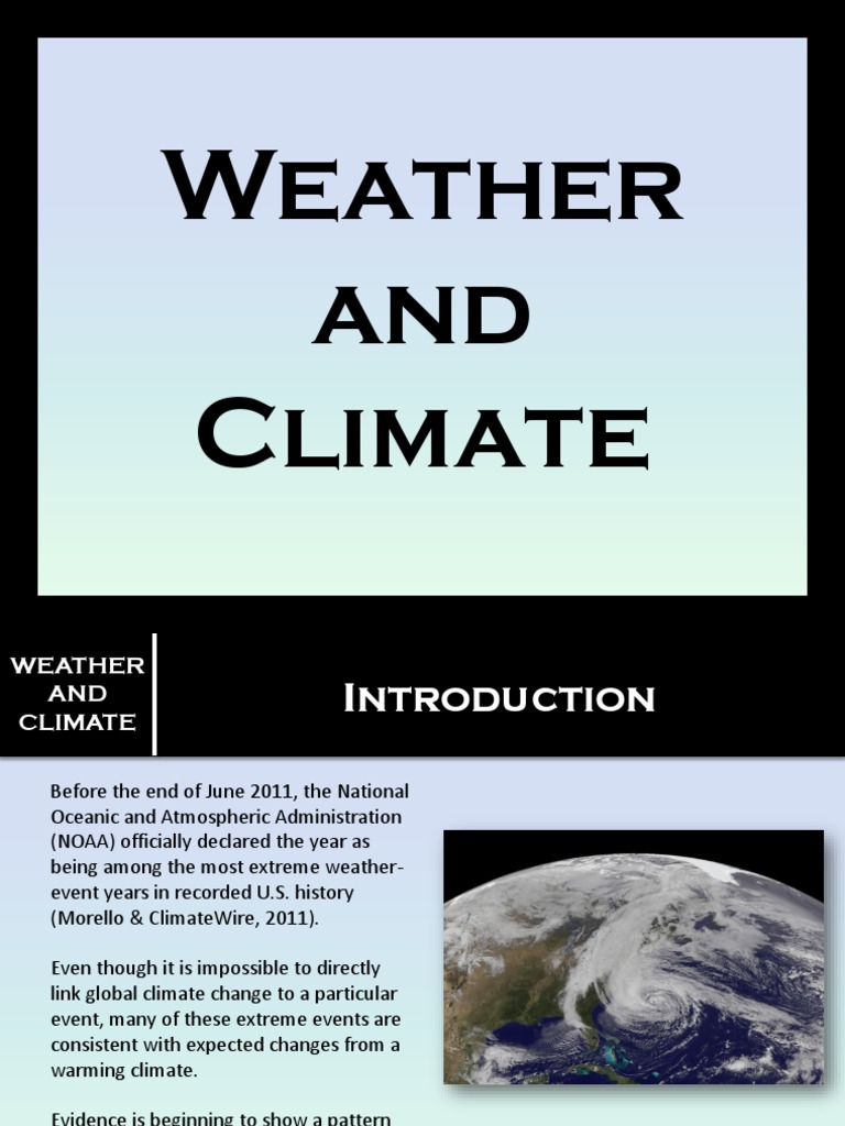 Extreme Weather and Climate Change Insights | PDF