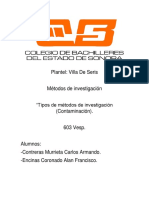 Metodos de Investigación Contaminación