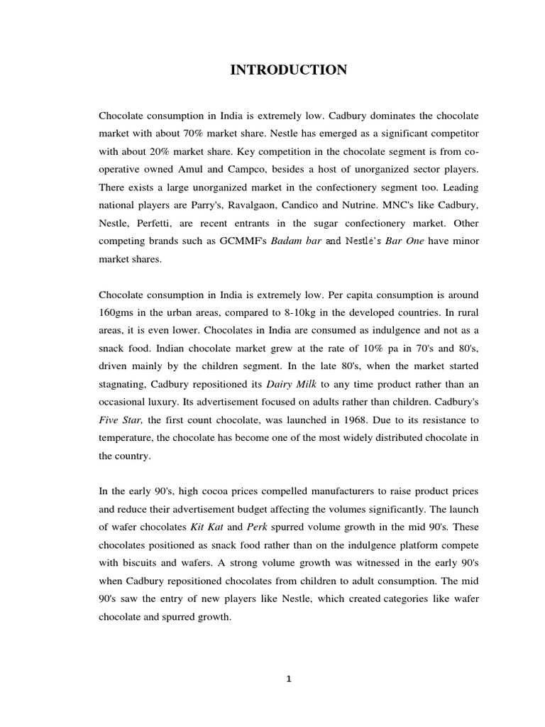 Chocolate Industry PDF Chocolate Candy