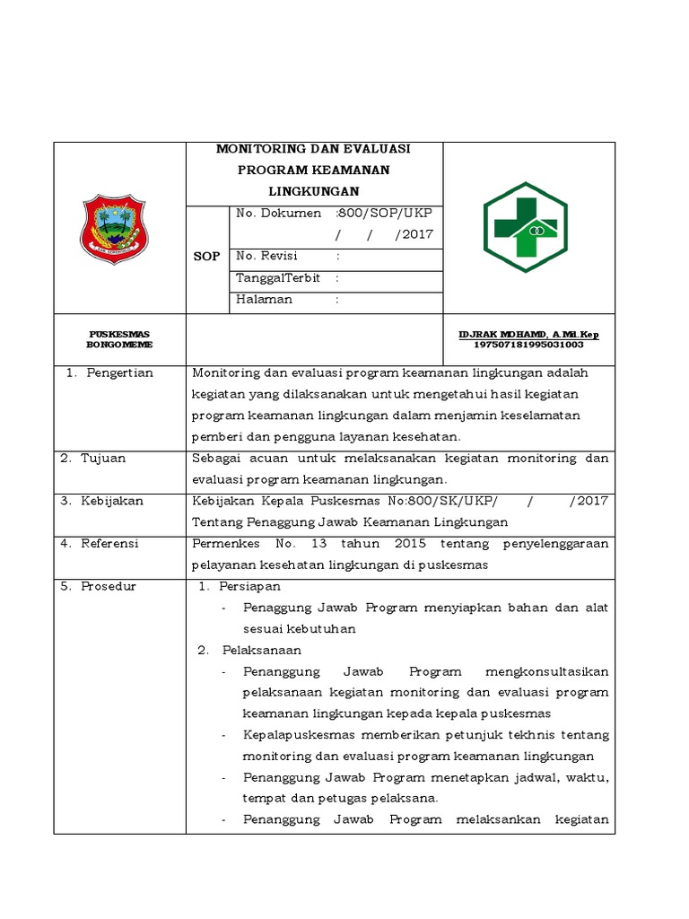 8534 Sop Monitoring Keamanan Lingkungan Pdf