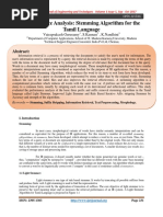 Performance Analysis: Stemming Algorithm For The Tamil Language