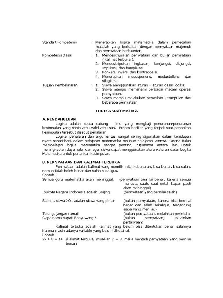 Logika Matematika PDF