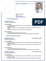 Teacher Horizons CV Template